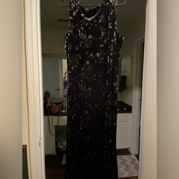 Outfit Woman black and brown maxi dress - Picture 2 of 4